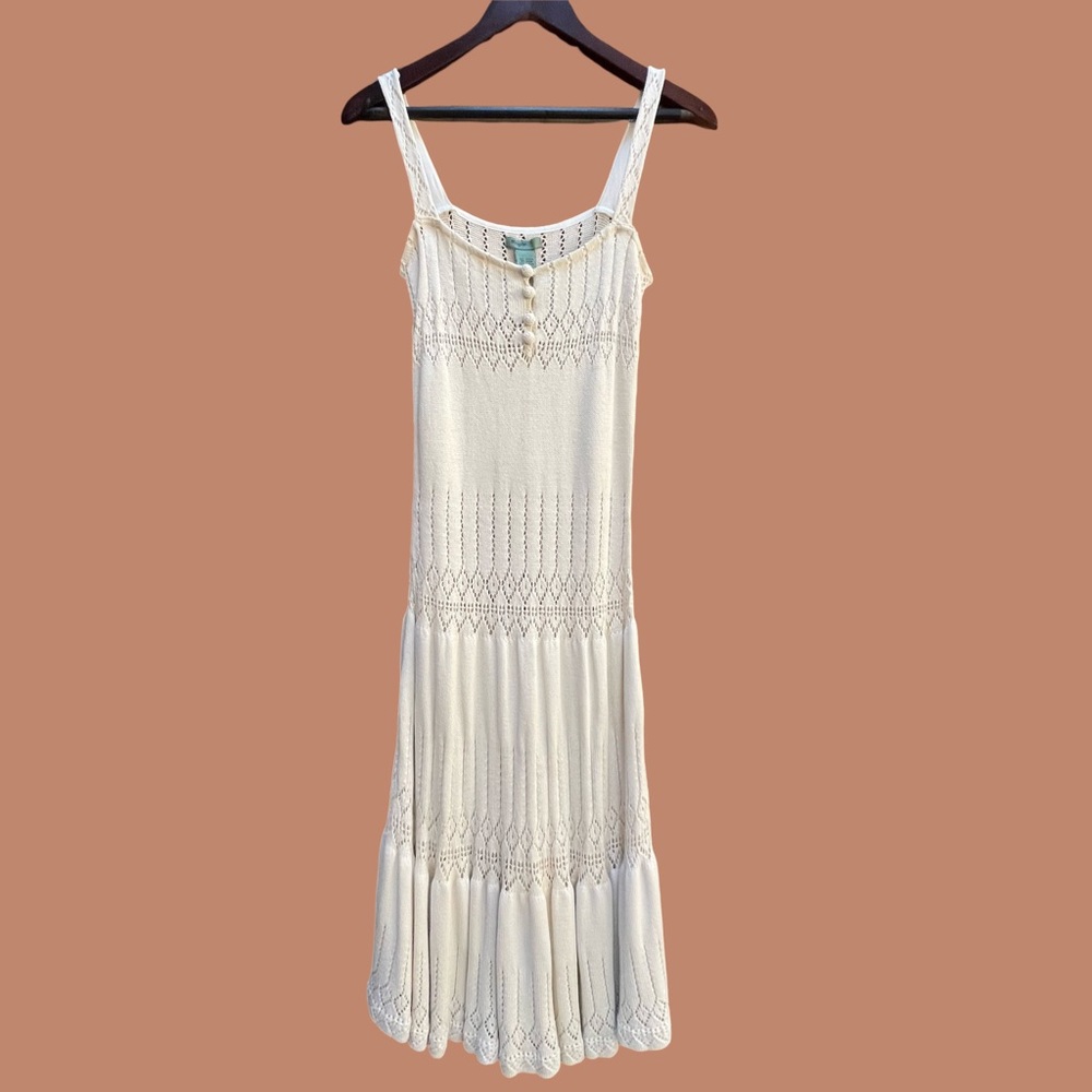 Natural Crochet Boho Dress